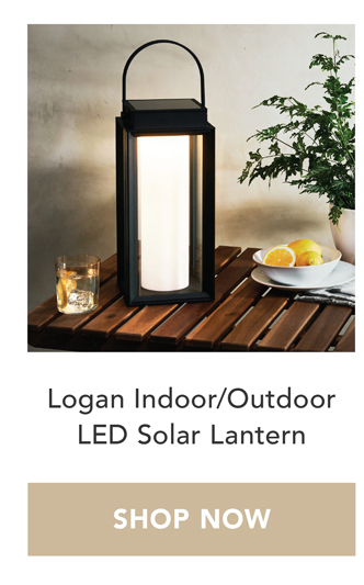 Logan Indoor/Outdoor LED Solar Lantern