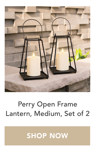 Perry Open Frame Lantern, Medium, Set of 2