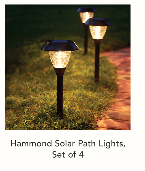 Hammond Solar Path Lights, Set of 4