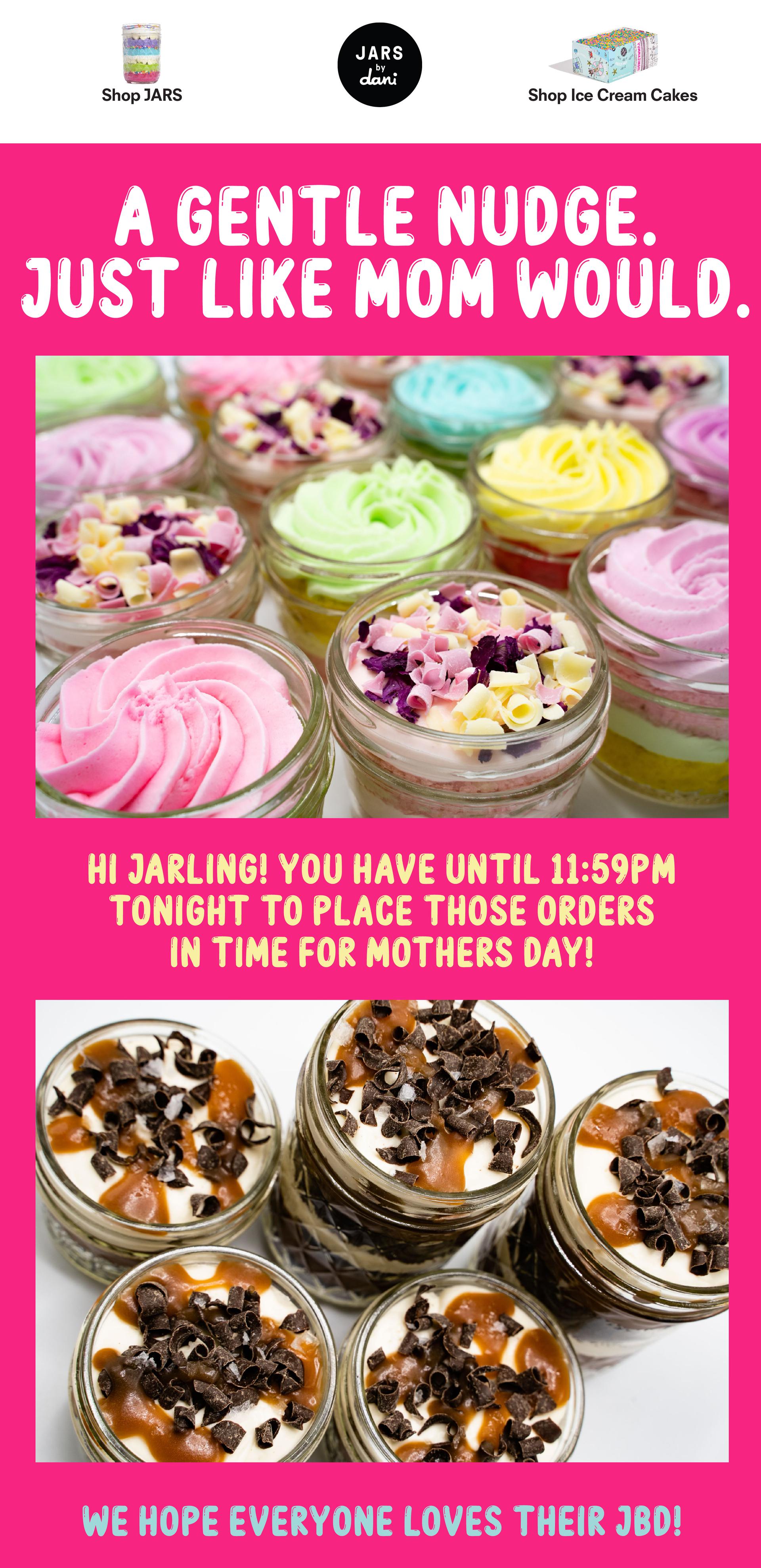 A gentle nudge! JARS By Dani